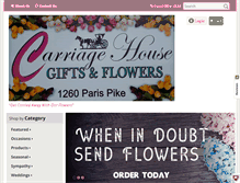 Tablet Screenshot of carriagehouseflowersky.com